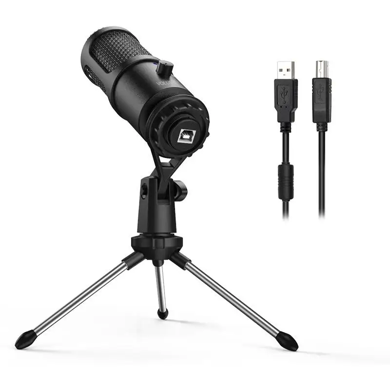 

4 Pieces Desktop Condenser Microphone Game Voice Microphone Wired Usb Desktop Microphone Noise Reduction Gaming Microphones