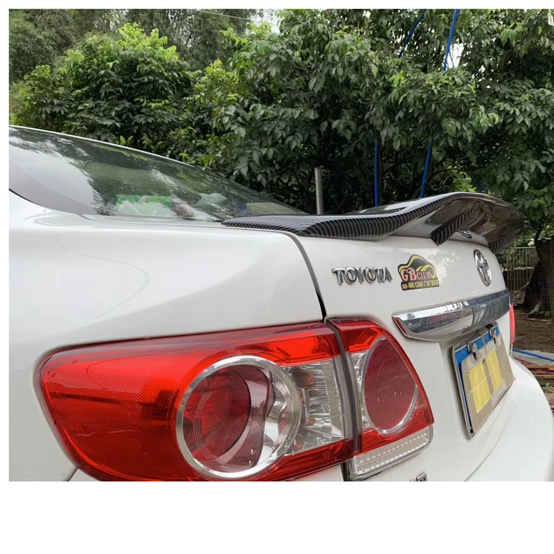 For Toyota corolla spoiler year glossy Carbon Fiber/FRP Material Rear wing R style sport Accessories