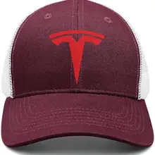 Мужские и женские регулируемые бейсболки с логотипом Tesla-Trucker Dad