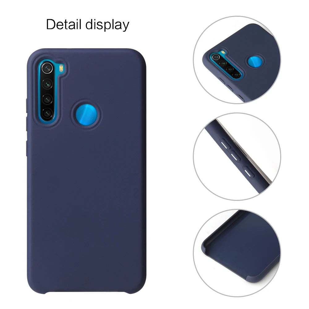 Redmi Note 8 Pro мягкий чехол оригинальная Жидкая силиконовая задняя крышка для Funda Xiaomi Redmi Note 8 чехол для телефона модный однотонный чехол