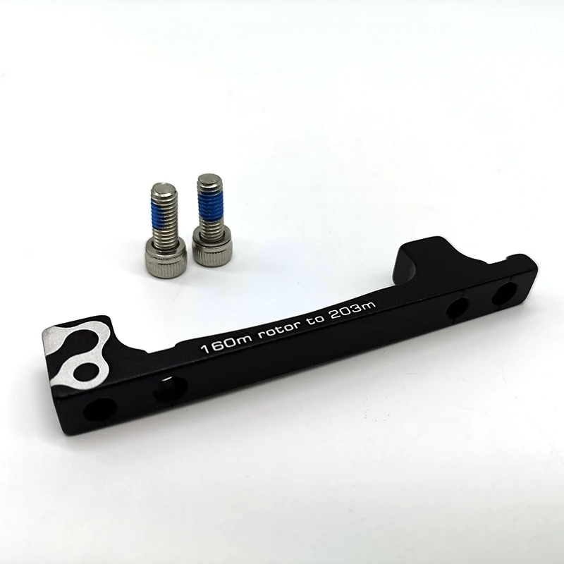 Black FOURIERS ADP-PM002 дисковый тормоз горного велосипеда адаптер 23g адаптер подходит для крепления 160 мм до 203 мм рама вилка, части велосипеда - Цвет: Black