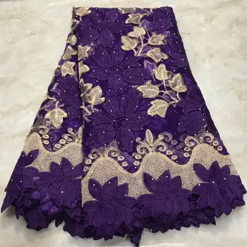 

Embroidery Tulle French Mesh Lace Fabric with Rhinestones 2020 High Quality Nigerian African Lace Fabrics for Women Materials