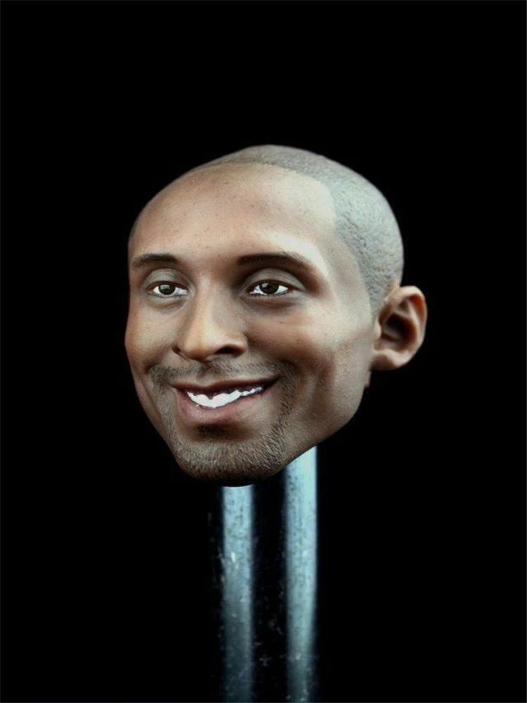 

1/6 Scale Kobe Bryant Head Sculpt Male Star Head Carved Basketball Man Head F 12" Male Figure BodyToy
