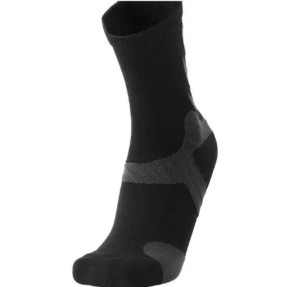 Черный 2 pairs/lot Marathon Running Socks MUSCLE SWING Men Sports Socks Outdoor Climbing Hiking Socks - Цвет: Черный