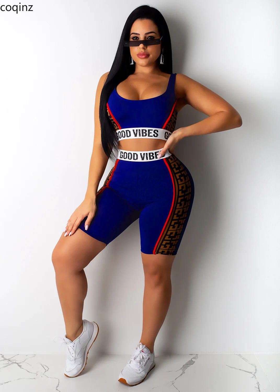 Plus Size Summer Two Piece Set Crop Top and Shorts 2 Piece Set Women Club Outfits Matching Sets Ropa Para Mujer A8164