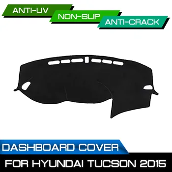 

For Hyundai Tucson 2015 Car Dashboard Mat Anti-dirty Non-slip Dash Cover Mat UV Protection Shade