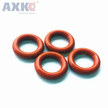 

AXK 100pcs 4mm Thickness Red Rubber O-ring Sealing Gasket 25/26/27/28/29/30/31/32/33/34mm OD Silicon O Rings Seals Washers
