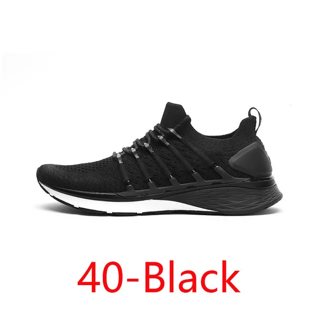 Xiaomi mi jia Shoes 3 мужские кроссовки для бега спортивные композитные mi dsole PU устойчивая поддержка слой Толстая стелька-губка Удобная - Цвет: Black-40