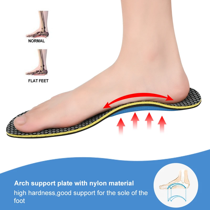 Soumit Arch Support Sport Insoles EVA Orthotic Shoe Pad Flat Feet Daily Correct Shock Absorption Orthopedic Insole for Men Women Soumit Arch Support Sport Insoles EVA Orthotic Shoe Pad Flat Feet Daily Correct Shock Absorption Orthopedic Insole for Men Women