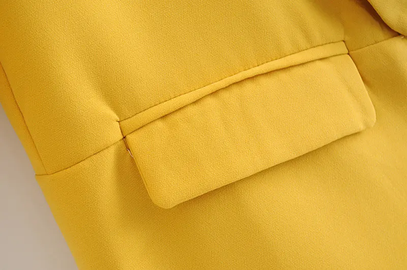 Женский элегантный обжимной рукав три четверти Повседневный Блейзер яркие цвета открытый стежок Женский стильный Пиджаки Пальто CT240
