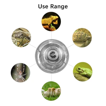 

E27 Pet Heating Lamp for Pet Reptiles and Amphibians Pet Lamp with Transparent Surface Simulate Sunlight 80W 100W Dropshipping