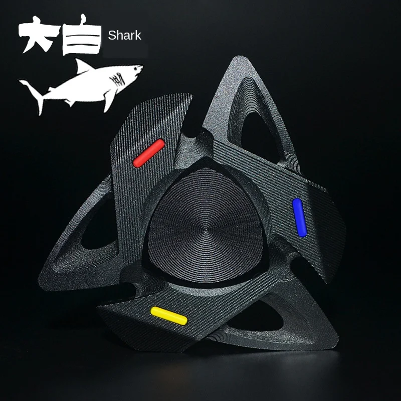 

Fidget Spinner Ckfz American EDC Hand Spinner Great White Shark Adult Decompression Artifact Will Glowing Toy spin ring