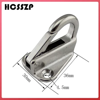 

5 Pcs Spring Locked Fender Hook Stainless Steel 316 Snap Fending Hook Attach Rope Boat Sail Tug Ship Marine Hardware