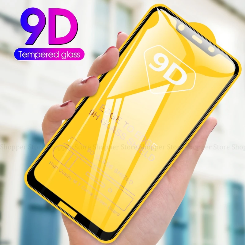 

9D Full Cover Tempered Glass For Nokia 9 X7 7.1 8.1 1 Plus Precise Hole Screen Protector For Nokia 4.2 3.2 Film Cover Case Glass