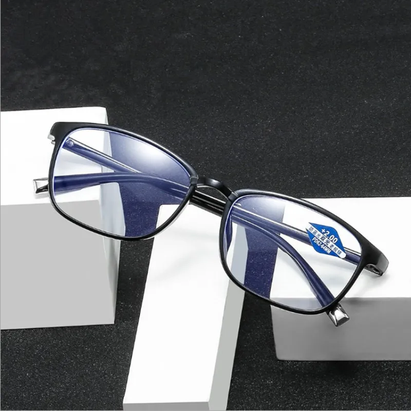 

Women Fashion Anti-Blue Ray Reading Glasses Look Far and Near Double light Presbyopia Glasses+1.0+1.5+2.0+2.5+3.0+3.5+4.0