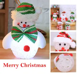 Снеговик светодиодный свет игрушки для интерьера домашние декоративные светильники EVA Рождественская елка Висячие Chidren фестиваль