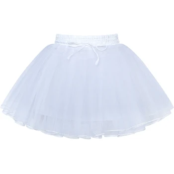 

Girls Hoopless Petticoat Flower Girl Crinoline Underskirt Wedding 2020 Summer Princess Party Dresses Kids Clothes Pageant