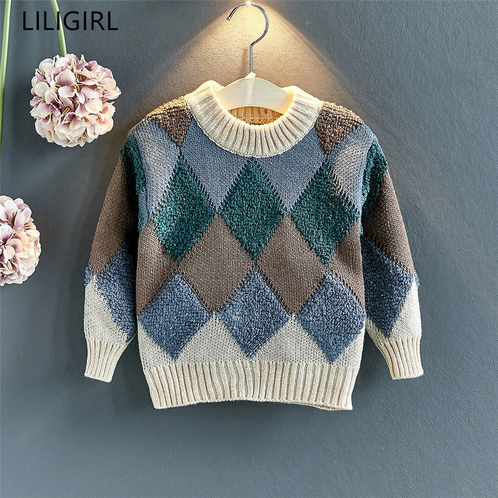 LILIGIRL/осенний кардиган для маленьких мальчиков свитер 2019 года Детское пальто