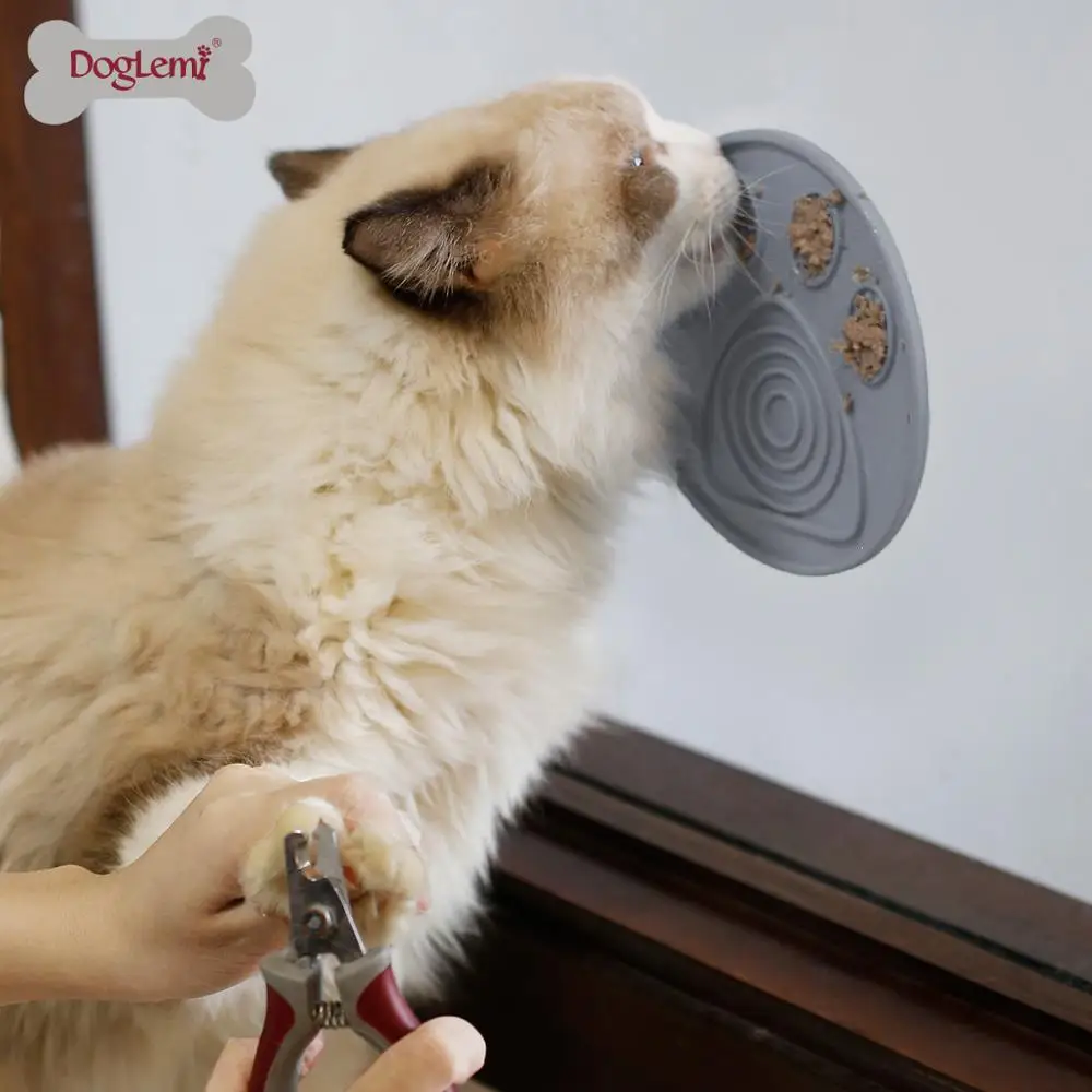 Собака Ванна ноги коврик присоска Pet Медленный кормушки для купания лизание коврик