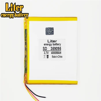 

3 line 3.7 V 4000 mah tablet battery brand tablet gm lithium polymer battery 359095