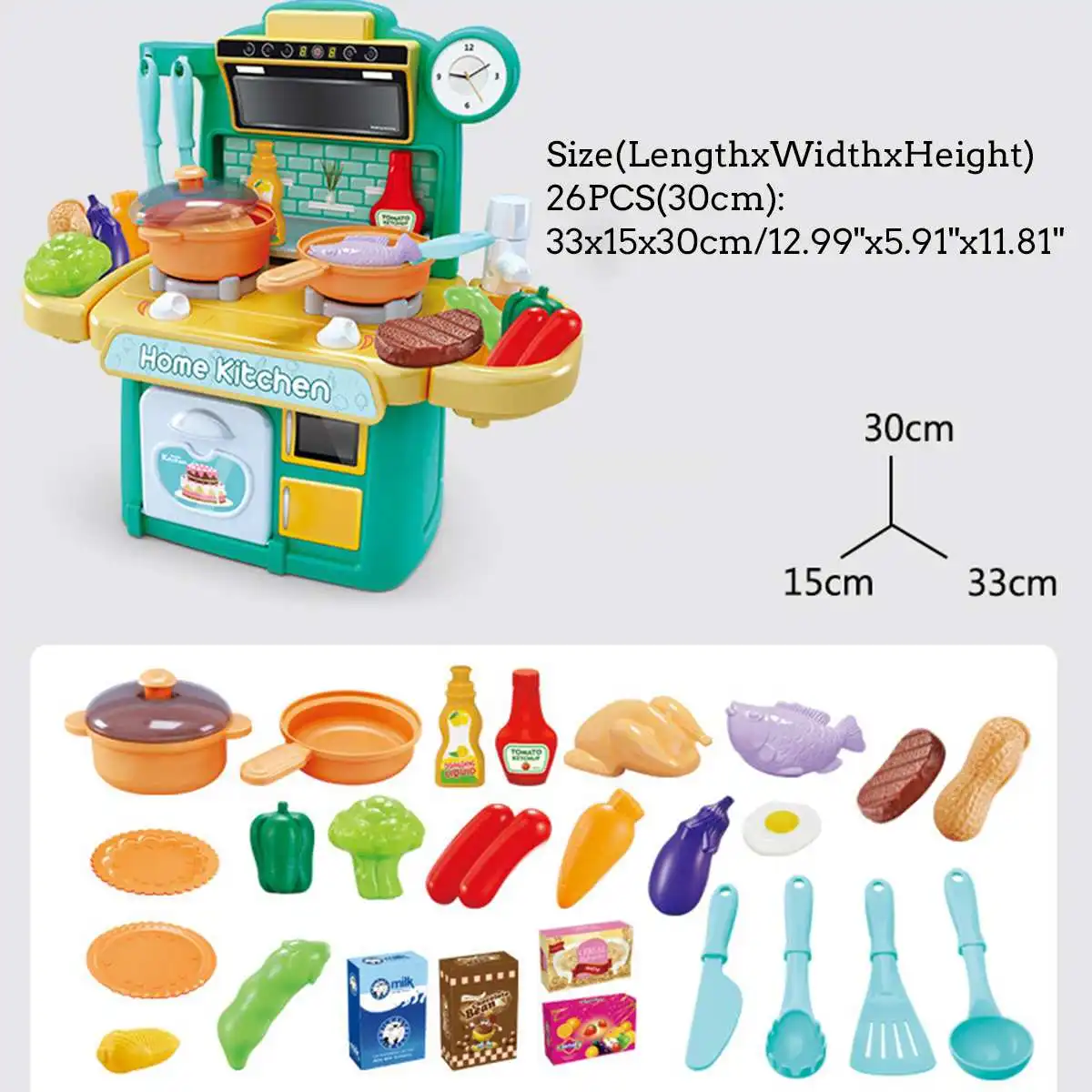 23/26 шт. малыш Кухня игрушки Моделирование Кухня игрушка брызг воды посуда ролевые игры Кухня Пособия по кулинарии столовый набор детских подарков