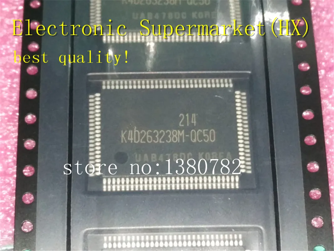 Бесплатная доставка набор из 10 шт./лот K4D263238M-QC50 K4D263238M K4D263238 QFP-100 IC В наличии! |