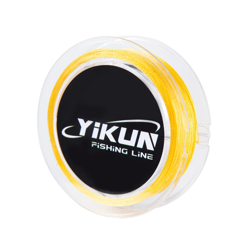 100 м бренд YIKUN оплетка леска 4 нити Multifilament PE плетеная леска - Цвет: Light yellow