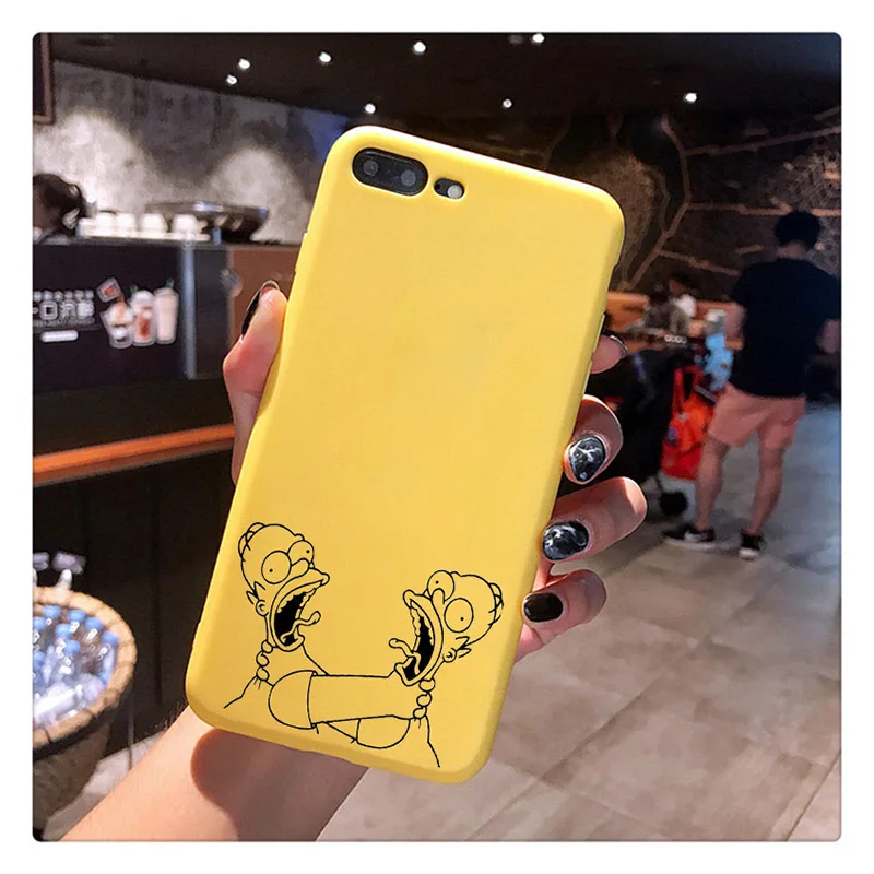 Чехол Симпсон для iPhone 11 XR X Xs Max 8 7 6 Plus 6S силиконовый чехол для телефона мягкий Смарт Coque Fundas