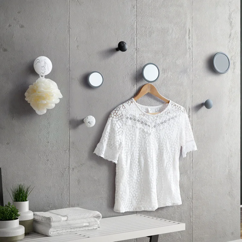 4pcs/set Wall Hanger Wall Hanging Wall Hanger Bathroom Kitchen Hook Entrance Hook Combination Minimalist Resin Hook
