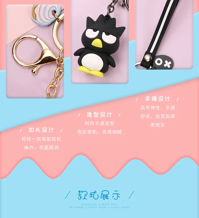 Новая пара сумок брелок милый мультфильм hello kitty кукла KT кот брелок для женщин девочек Шарм автомобильный брелок аксессуары Подвеска