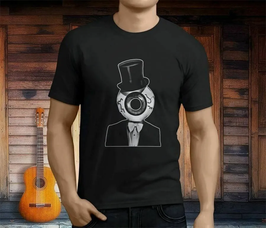 Новинка Мужская черная футболка с принтом The heriters Eyball размеры США S M L XL 2XL 3XL Ha1