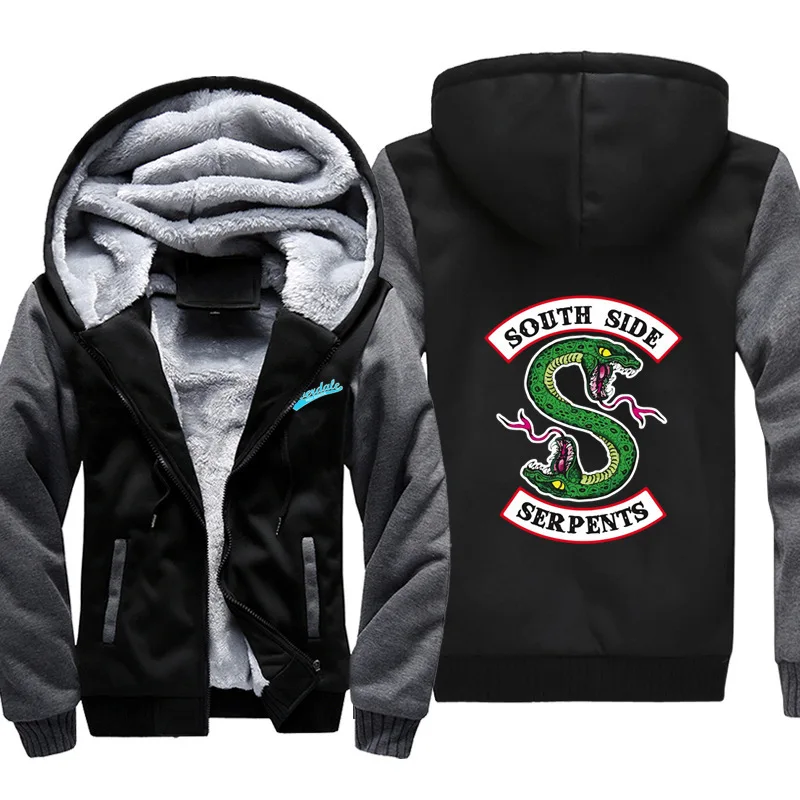 Riverdale Southside Hoodie Coat Serpents KapuzenPullover Drucken Sweatshirt DE 