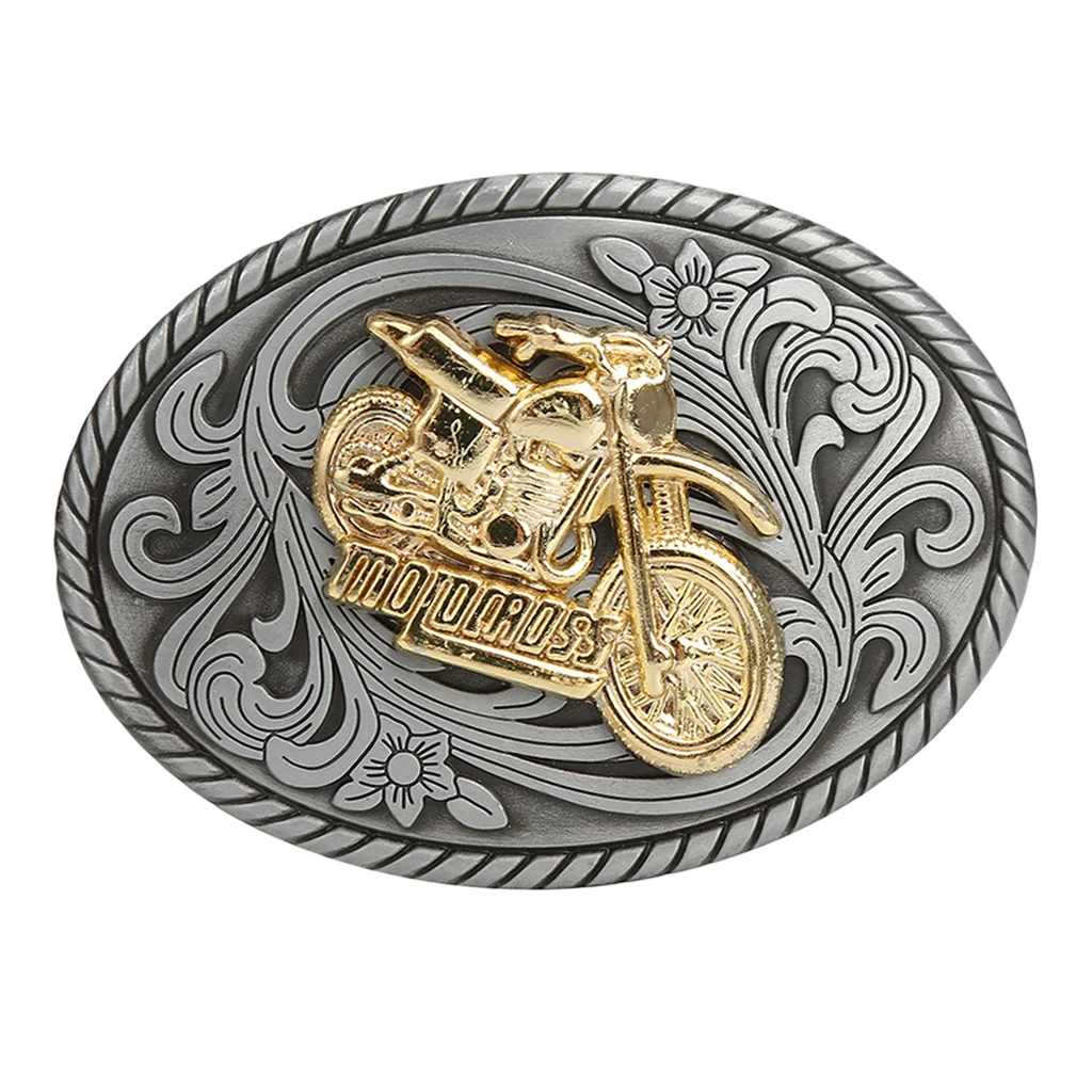 Belt Buckle Metal Men's Cool Embossed Skull Gold Animals Design Western Cowboy Horse Belt Buckle accessory