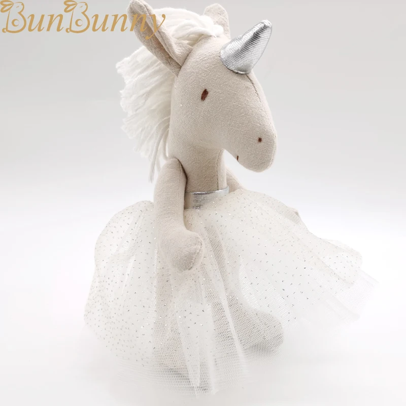 

Joint Princess Unicorn Baby Soft Toys Premium Christmas GIft Handmade Posable Ballerina Unicorn Stuffed Animal Cloth Toys