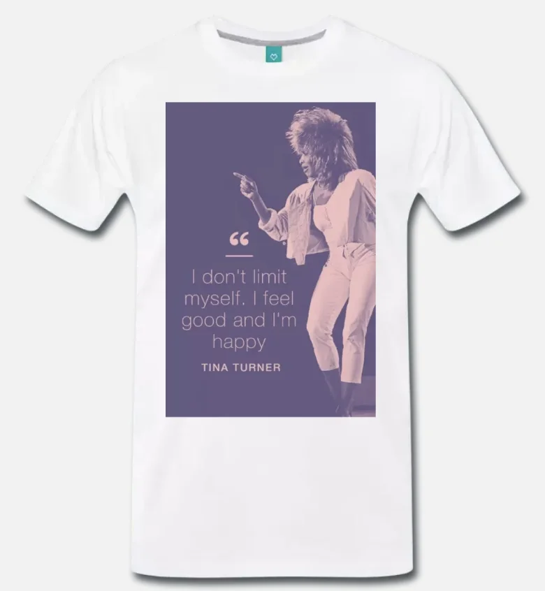 Футболка Тина Тернер рок вы просто лучшая цитата-3-S-M-L-XL-2XL-3XL | Мужская одежда