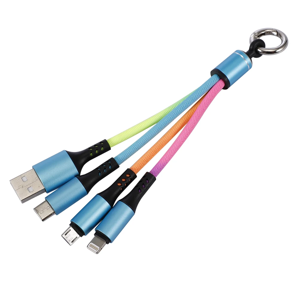 3 в 1 Micro USB C кабель для samsung S10 Apple Xiaomi мульти Быстрый зарядный кабель для Android type C данных мобильного телефона