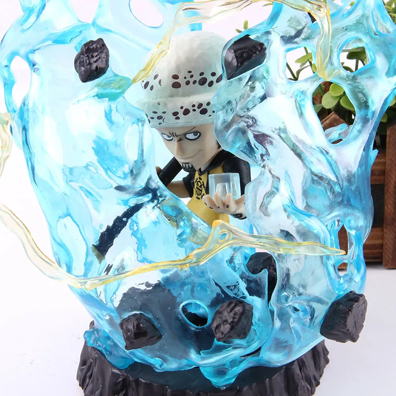 Аниме one piece Law фигурка GK статуя Trafalgar Law со светодиодный светильник one piece фигурка игрушки ПВХ Коллекционная модель игрушки