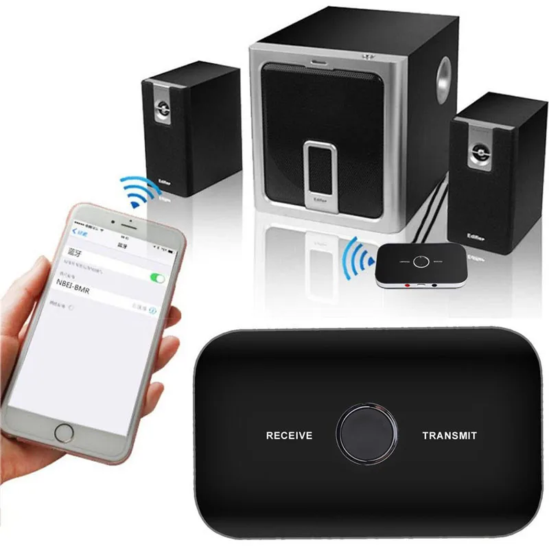 Bluetooth 4,1 Стерео адаптер стерео приемник передатчик 2 в 1 беспроводной Bluetooth аудио ключ с 3,5 мм разъем Micro USB зарядка