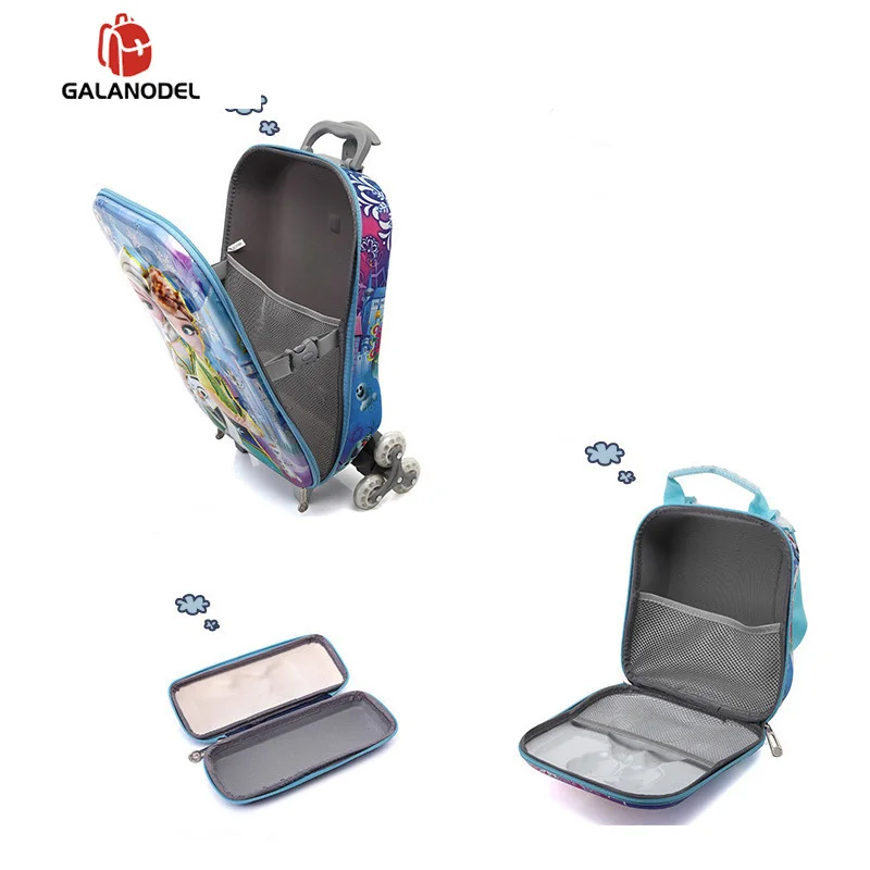 Детский рюкзак на колесиках, детский школьный рюкзак с колесиками, чемодан для мальчиков и девочек, школьная Подарочная сумка, детская школьная сумка
