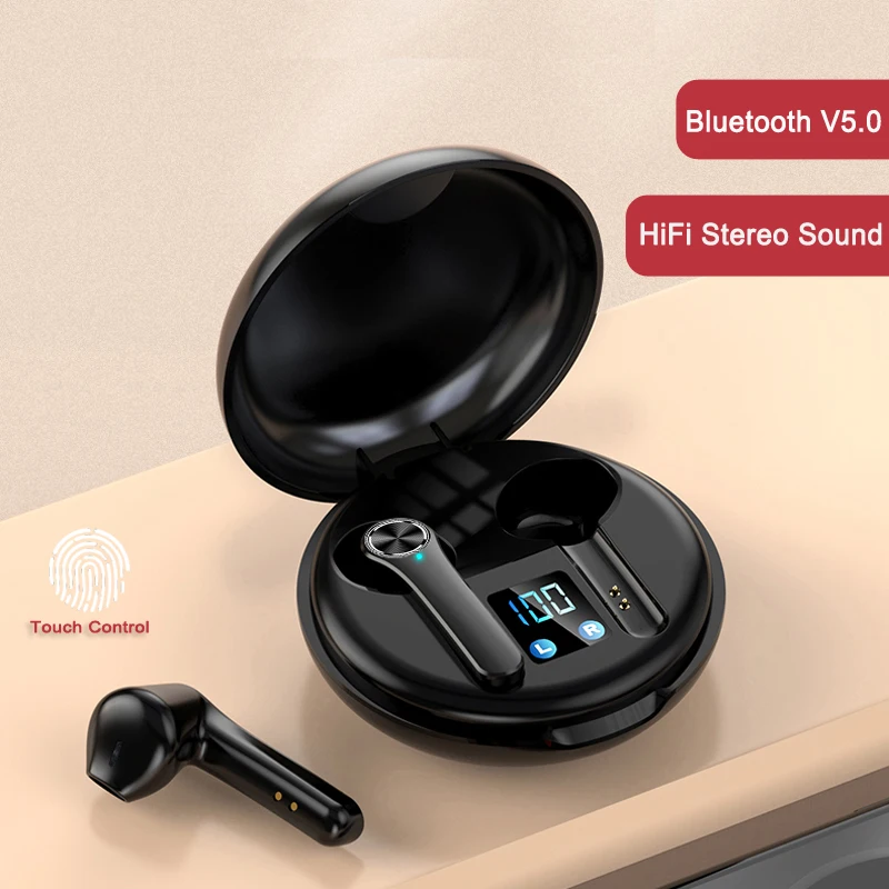 Беспроводные Bluetooth-наушники Hi-Fi стерео водонепроницаемые спортивные TWS-гарнитуры