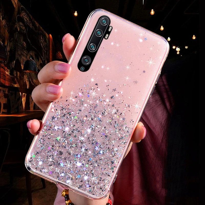 Cute Girly Glitter Case for xiaomi redmi 9A 9 9C 8 8A 7A Cover on redmi note 9 Pro 8 9S 7 6 8T Mi 10 Lite 9 A3 9T Note 1_voghion.com
