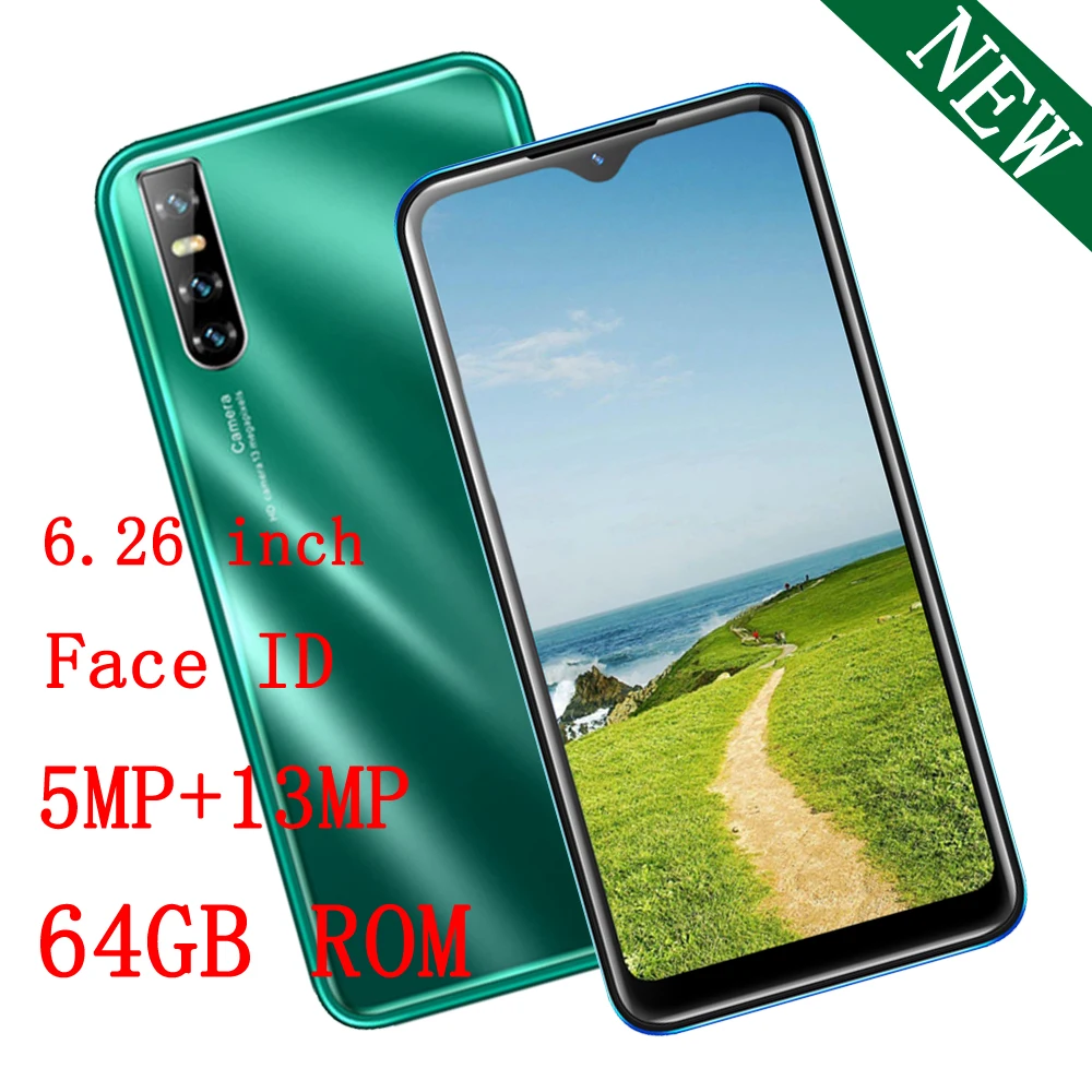 P50 Pro 6 26 ''Капля воды экран 4G RAM 64G ROM Android разблокированный распознавание лица