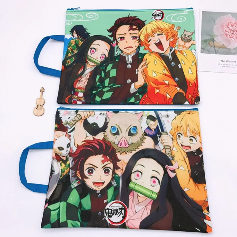 Аниме Demon Slayer Kimetsu No Yaiba органайзер для файлов папок документов школы офисные