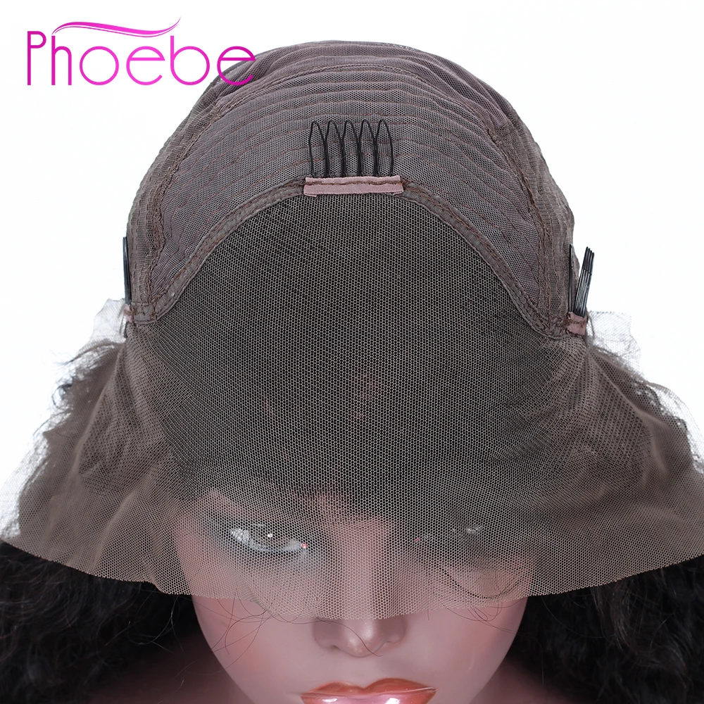 Phoebe, 13x4, фронтальные человеческие волосы, парики, перуанские, кудрявые, кудрявые, фронтальные волосы, парик с детскими волосами для женщин, не Реми, плотность 130
