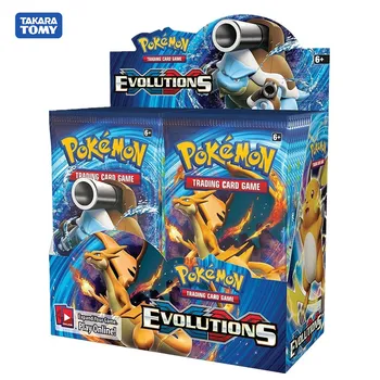 

324pcs Game Cards Pokemon XY TCG: Evolutions Sealed Booster Box Trading Card Game Toys For Childrens