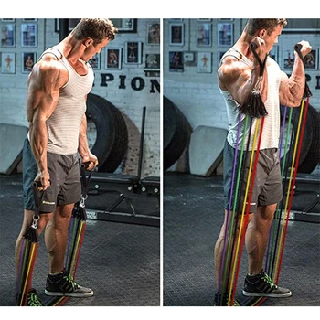 

Resistance Bands Set Elastic Exercise Fitness Band Yoga Rubber Tubes Band Stretch Training Home Gyms Workout Elastic Pull Rope