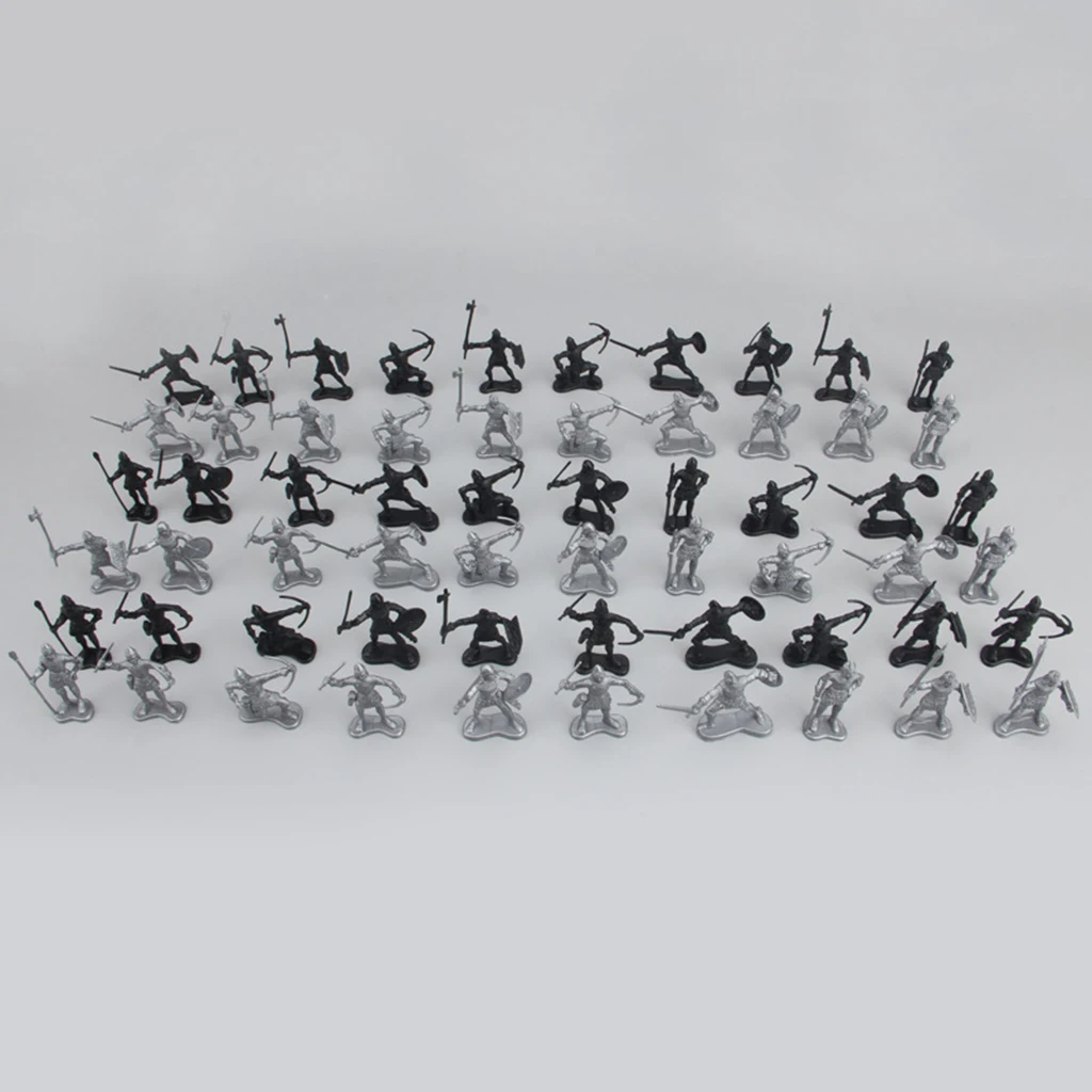 Medieval Toy Knights Catapult Soldiers Model  Figures Playset History