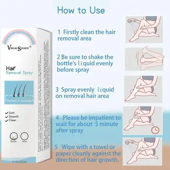 

Hair Growth Inhibitor Spray Mild Moisturizing Non-Irritating Prevent Stop Painless To Removal Hair Hair Growing Permanent H V7Z1