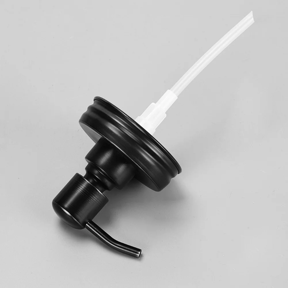 2PCS Replacement Soap Pump Stainless Steel Hand Lids Rustproof Rustic Farmhouse Bathroom Decor Shampoo Accessories For Mason Jar