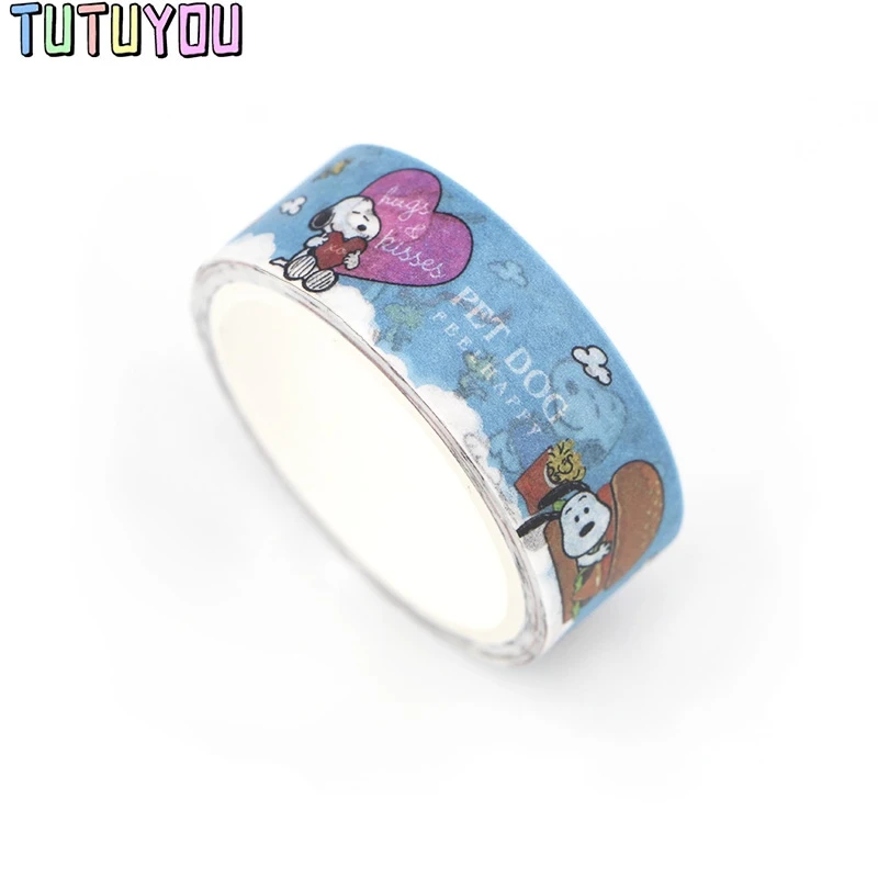 PC364 собака милый мультфильм васи ленты Скрапбукинг DIY деко творческий Kawaii Маскировочные ленты